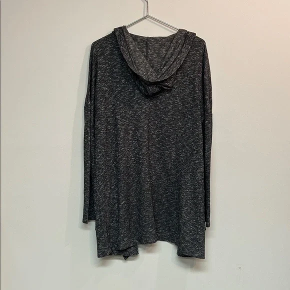Women's Gray Hooded Cardigan - Picture 6 of 6